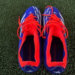 Adidas Predator Blue and Red Soccer Shoes
